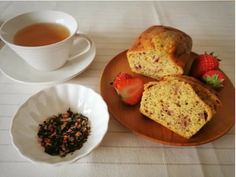 しっとり美味しい ストロベリー紅茶パウンドケーキ レシピ Linktea ネパール紅茶